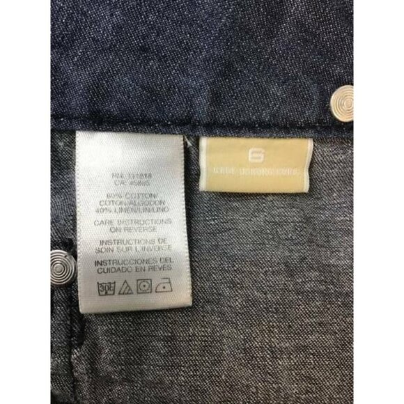 Michael Kors Jeans 6 Blue Medium Wash Trouser Wide - Picture 5 of 6